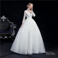 Wedding Autumn Lace Slimming Fashion Bride Halter Tail long sleeve wedding dress